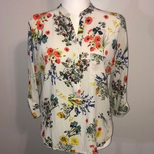 ZARA WOMAN floral top